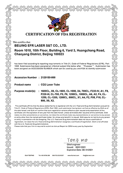 Certificates